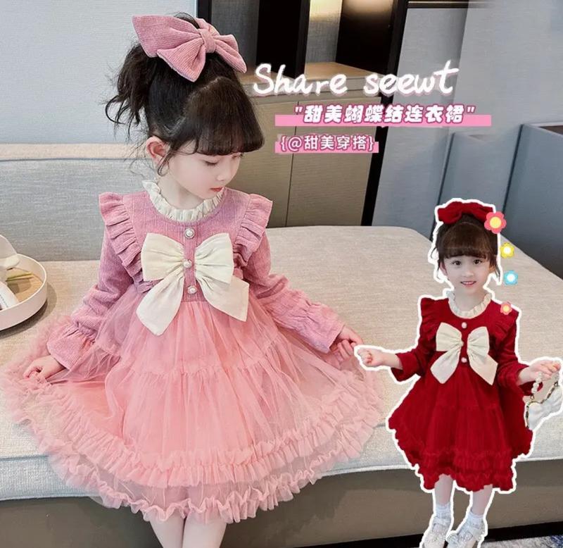 dầm noel cho bé gái mẫu TƠ VON 2 TẦNG DÀI TAY bé gái , VÁY bé gái cá tính năng động chất vải mềm hàng dẹp dường kim mũi chỉ cẩn thận