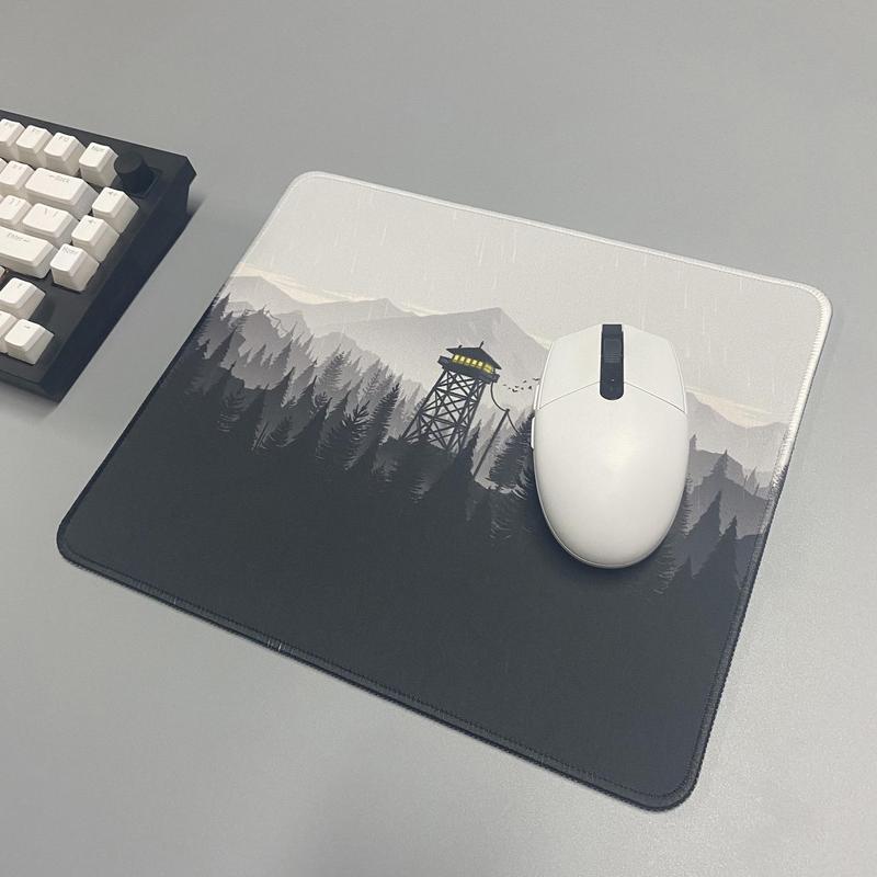 Product Introduction of Forest Pattern Mouse Pad, Rectangle Gaming Mouse Pad, Office Desk Keyboard Mat, Non-Slip Mousepad for Home Office Game Room Desk 2