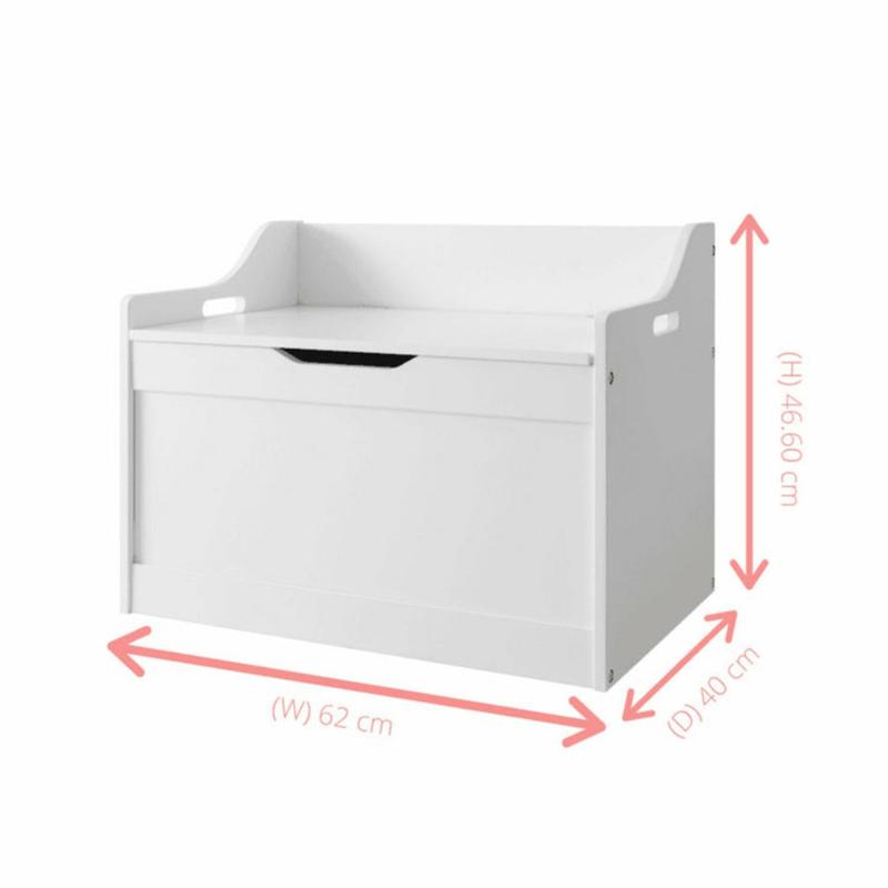 Product Introduction of Girls Personalised White Toy Storage Box with Fairy Design Organiser Wooden Gift 5