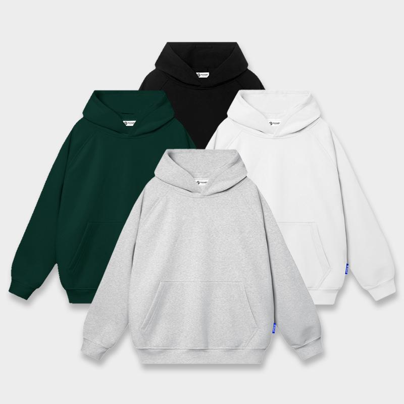 Áo hoodie trơn nam nữ ulzzang nỉ bông, áo khoác nỉ unisex form rộng Menswear