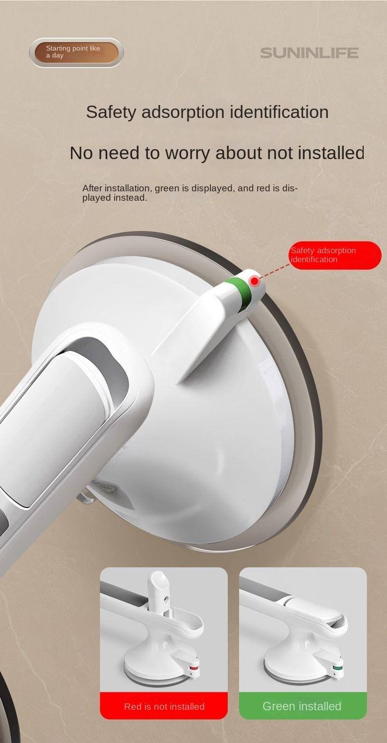 Product Introduction of Bathroom Grab Bar, Anti-Slip Shower Rail, No-Drill Suction Cup Anti-Fall Handle 4