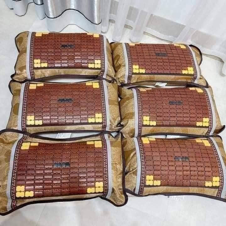 combo 2 gối hạt trúc điều hoà giúp giấc ngủ ngon, chống nóng chống bí cho mùa hè oi bức tặng kèm 1 bàn chải than tre hoạt tính xuất Hàn bossi 2