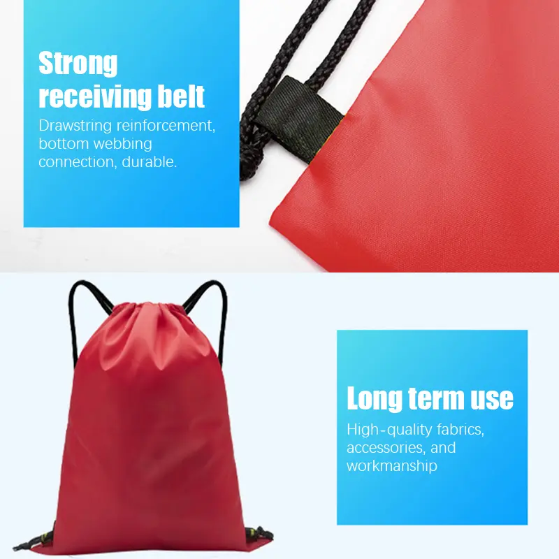 Túi Tập Gym Dây Rút Ngoài Trời, Dành Cho Phụ Nữ Và Nam Giới, Túi Dây, Thích Hợp Cho Quần Áo Và Giày Dép Hồ Bơi, Bao Bì Chống Thấm Nước, Túi, Unisex, Thích Hợp Cho Thể Dục 6