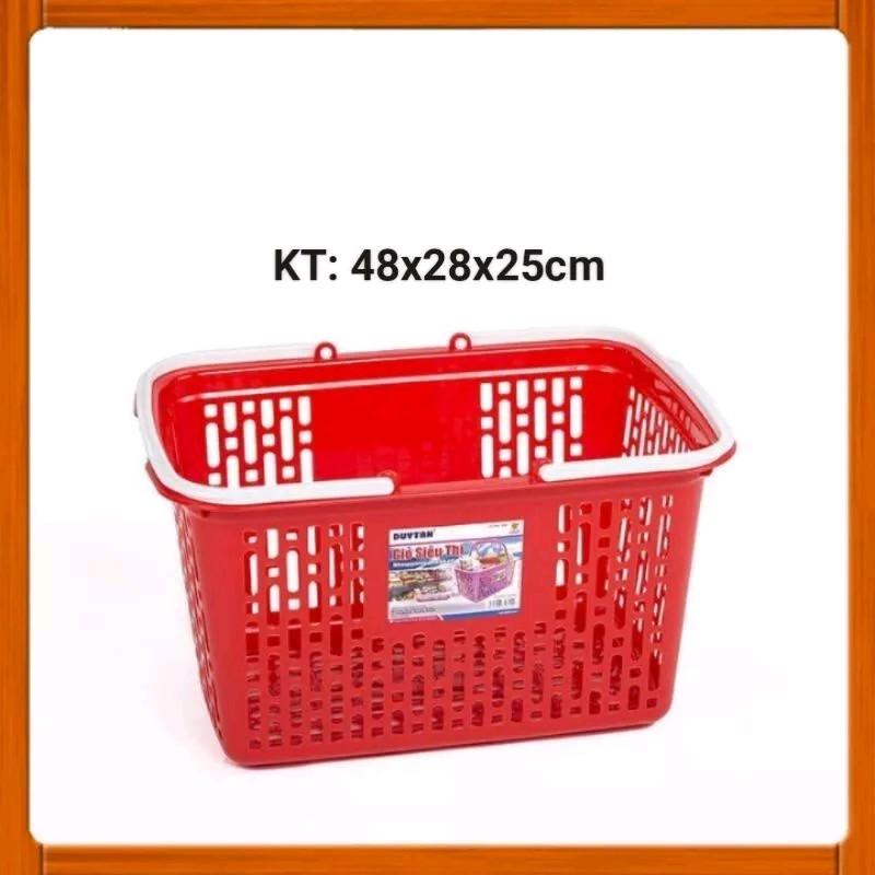  Làn siêu thị Rổ giỏ đựng hàng nhựa Duy Tân 45 x 28 x 25 cm 