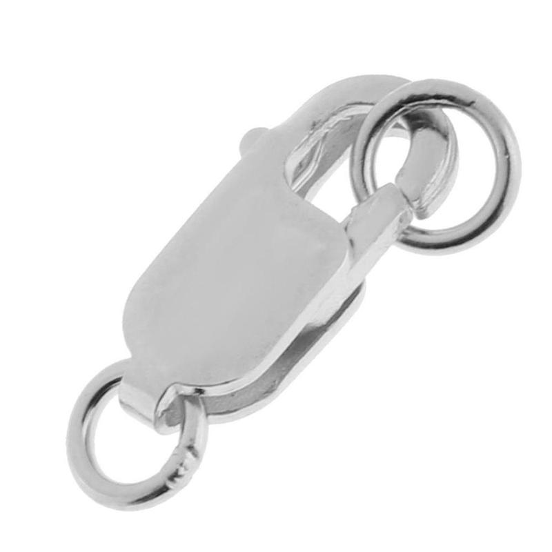 925 Sterling 10x4mm Lobster Clasp Jewelry Keyring Findings 2