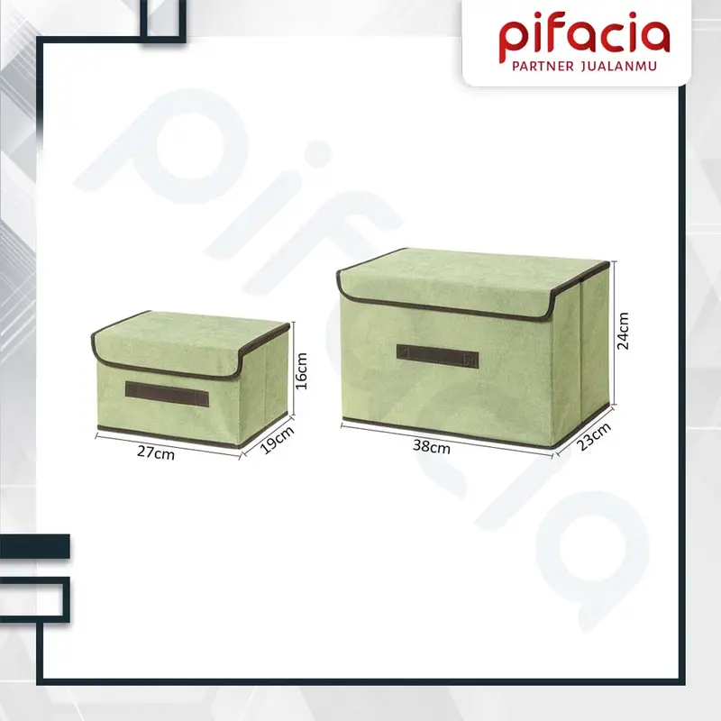 PIFACIA Kotak Penyimpanan Storage Box 2 In 1 Baju Organizer Lipat Multifungsi 4