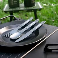 Gambar ALLTREK Alat Makan Magnetic Aluminum Alloy Knife, Fork And Spoon Three-piece dari Alltrek indonesia Kota Administrasi Jakarta Barat 2 Tokopedia