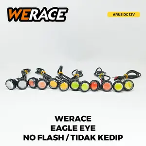 WERACE Lampu LED Sorot Eagle Eye Mata Elang No Flash Waterproof Sepasang 2 Pcs