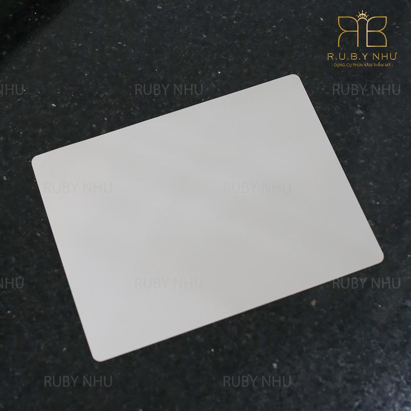 10 miếng da giả trắng trơn không bột tập phun xăm mày môi mí và sợi Hairstroke