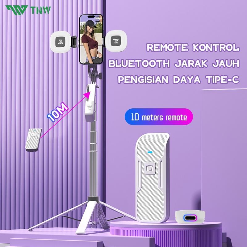 TNW S30 Tongsis Tripod Bluetooth 1.8m Fill light Tongsis Tripod Remote Tongsis hp Selfie Stick Bluetooth 4in1 Tongsis Gimbal untuk Handphone Kamera Ring Light 4