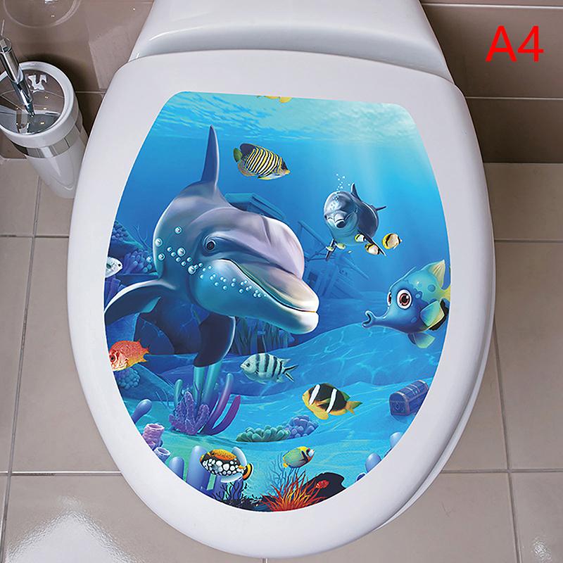 Product Introduction of Pelekat penutup tandas, pelbagai gaya, corak haiwan bawah air, hiasan bilik mandi, lukisan mural boleh tanggal 23