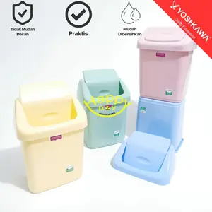 YOSHIKAWA TEMPAT SAMPAH MINI DUSTBIN DENGAN TUTUP SWING PI-1012