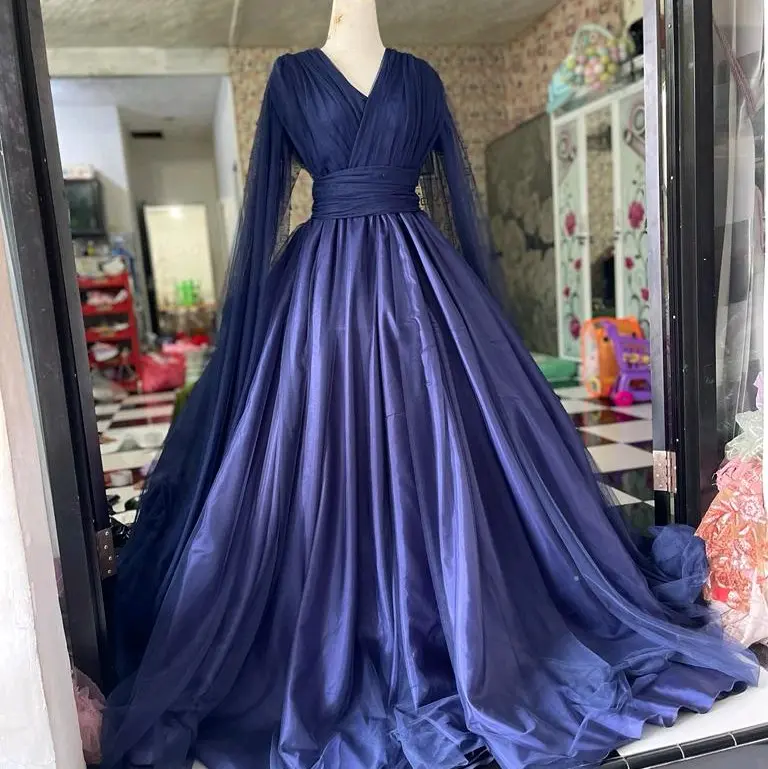 gaun slim drees tanpa ekor warna denim Shop Tokopedia