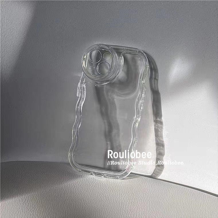 Product Introduction of Simple iPhone11/12 bright surface 13promax female 7/8p big wave iphone14 mobile phone case xs xr tide 0