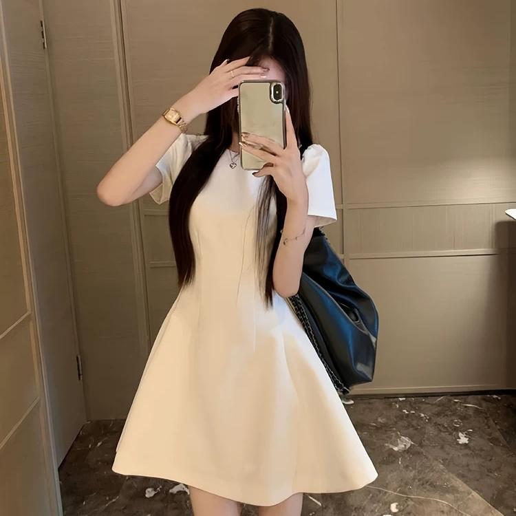 Váy đầm nữ chít eo xoè Gon Nhật AA25 - Phong cách Hàn Quốc, công sở - Dress, Women 1