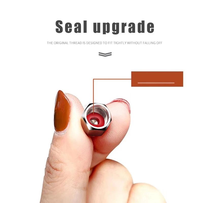 5Pc Car Logo Wheel Tire Styling Tire Valve Air Nut Cover Accessory For Hyundai Tucson Solaris I30 Creta Ix35 I40 IX20 Veloster 4