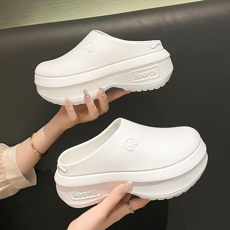 Product Introduction of Muse giày Sandals Nữ Sandals Ngón Chân Cái Trắng Nền Đế Chống trượt EVA Chiều cao Mềm & Gia Cố 122503 15