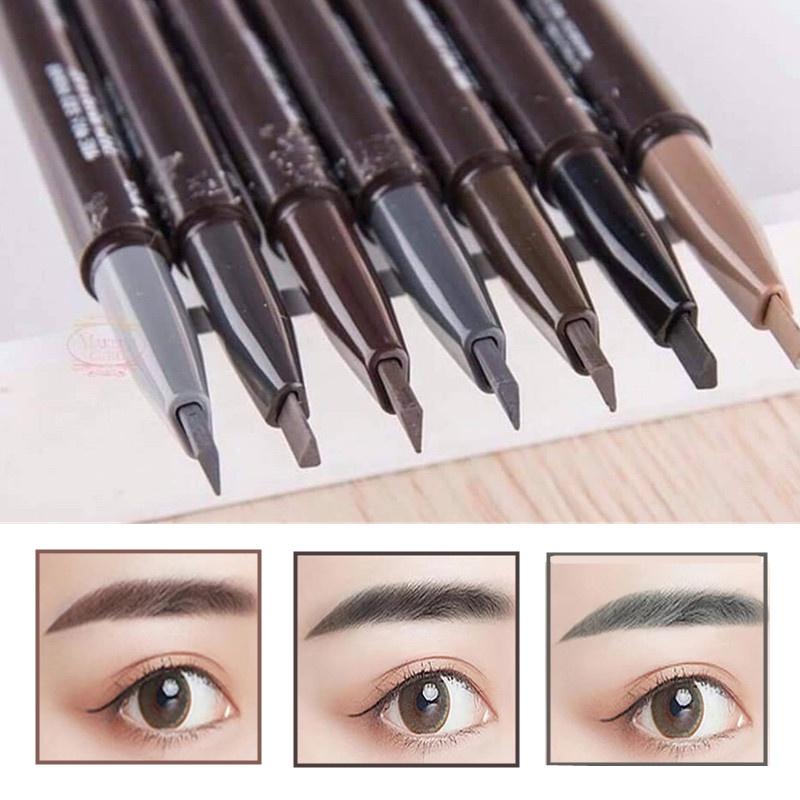 Product Introduction of ดินสอเขียนคิ้ว เครื่องสำอางสำหรับผู้หญิง ดินสอเขียนคิ้ว กันน้ำ ดินสอเขียนคิ้วแบบหมุน 2 in 1 มีแปรงปัดคิ้วในตัว ของเหลว สติ๊ก เจล ใช้งานได้ยาวนาน กันโคลน Cosmetics 0