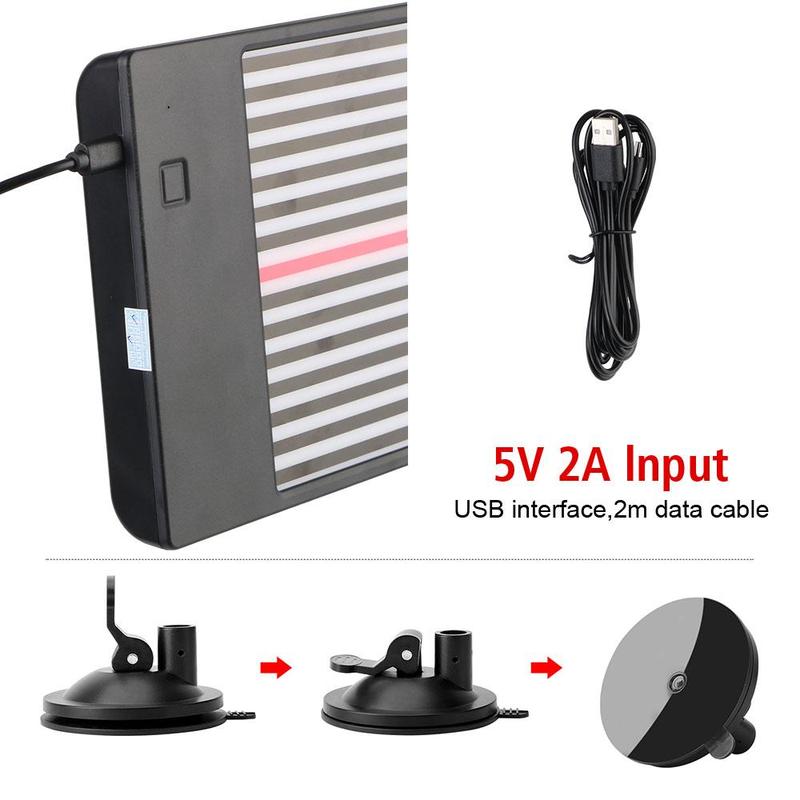 Car Dent Removal Wire Board, 1 Set LED Reflector Lamp Kit, Checking Line Board Reflector Set, Paintless PDR Car Dent Repair Tool 4