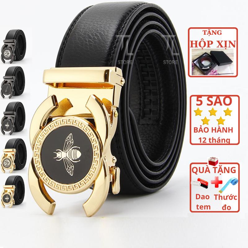 Thắt Lưng Nam, Dây Nịt Nam Cao Cấp Da Pu, Bản Nhỏ 3,5cm, Khóa Kim Loại Tự Động Thời Trang Công Sở, Đi Làm, Đi Chơi