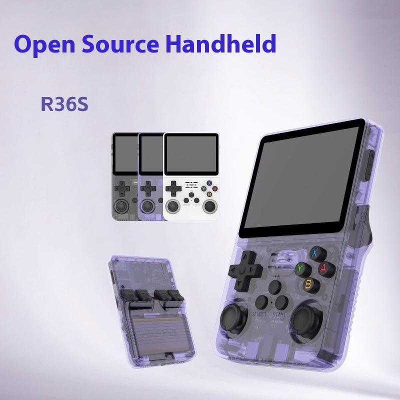Máy Chơi Game cầm tay, R36S, Hệ thống mã nguồn mở thẻ đơn, Màn hình HD, Thích hợp cho trò chơi PSP và GBA, Cấp độ nhập cảnh, Thiết kế Cross-Border, Mẫu mới 1