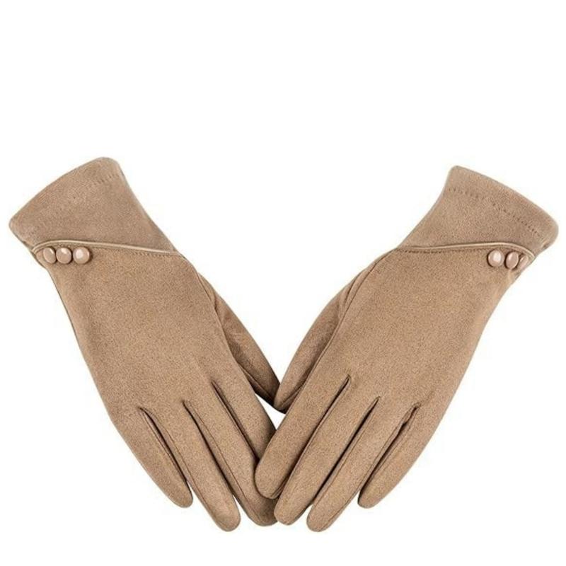 Women's Waterproof Winter Outdoors Sports Gloves, Touch Screen Compatible, Warm Insulation, Faux Fur Lining, Non-Retractable, Fingerless Design 4