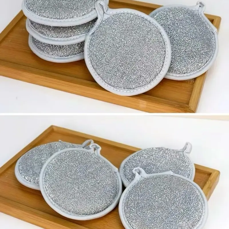 Miếng rửa chén bát 3 lớp bọt biển-Miếng co xoong nồi giẻ rửa bát đĩa đa năng.