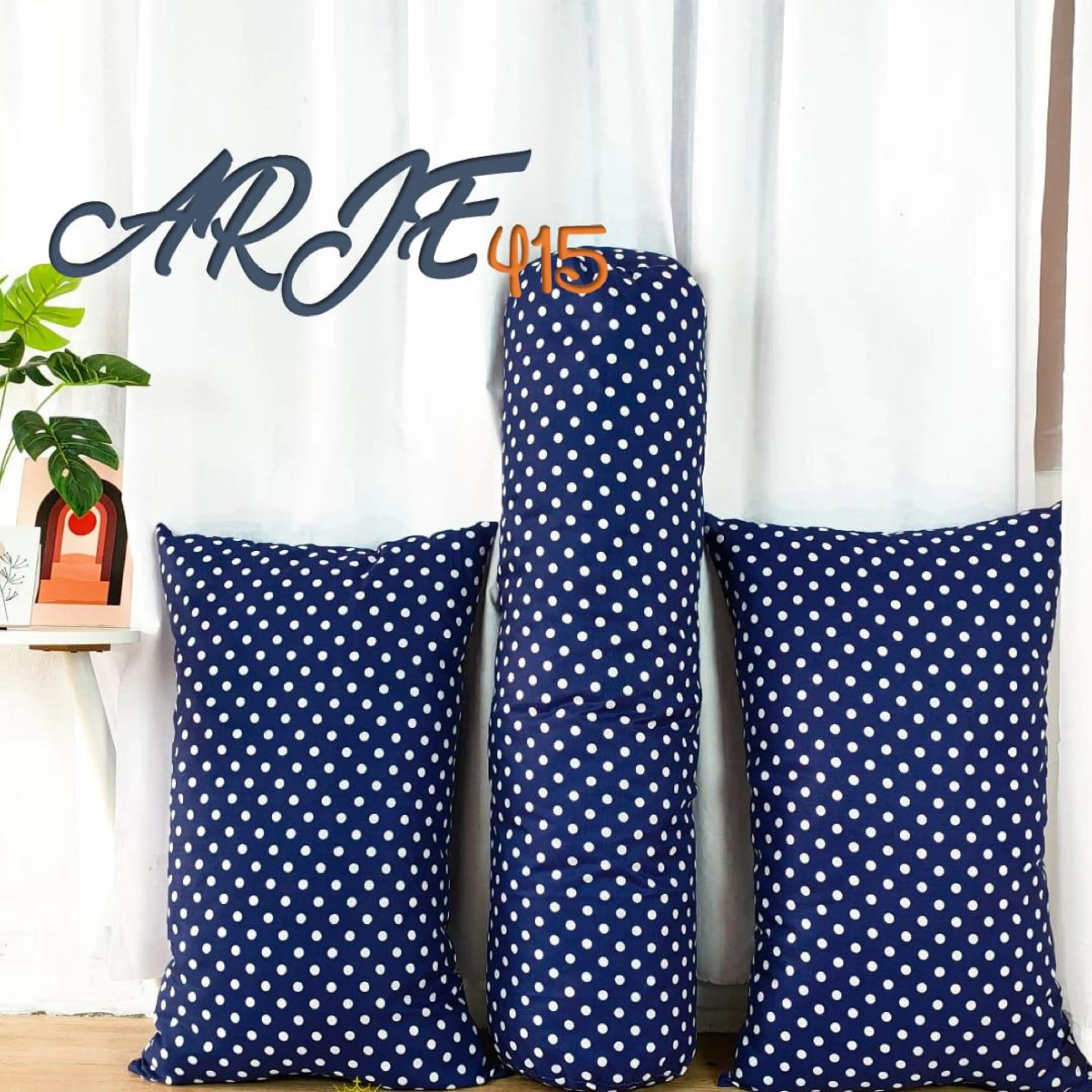 Paket Hemat Bantal 2 & Guling 1 Super Murah hiasan bed biru  coklat  dakron  sintetis  merah  hijau  dekorasi