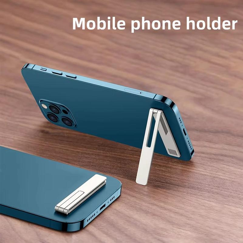 Product Introduction of Universal mobile phone holder bracket ultra thin foldable metal alloy desktop cell phone stand for iPhone 15 Pro Max 14 3