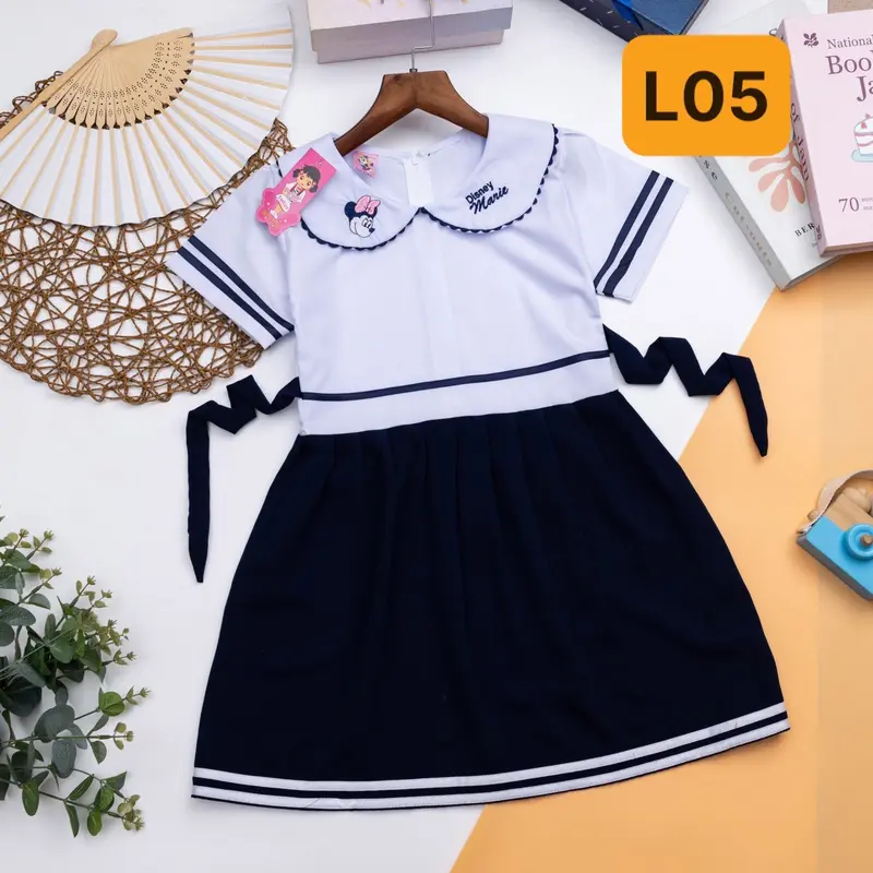 LT01- Váy Liền Thân cho bé gái cấp 1-Đồng phục học sinh 6