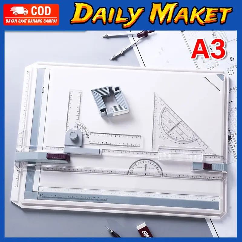 Meja Gambar Arsitek A3 Peralatan Melukis Drawing Rapid A3 Professional Drawing Board 0