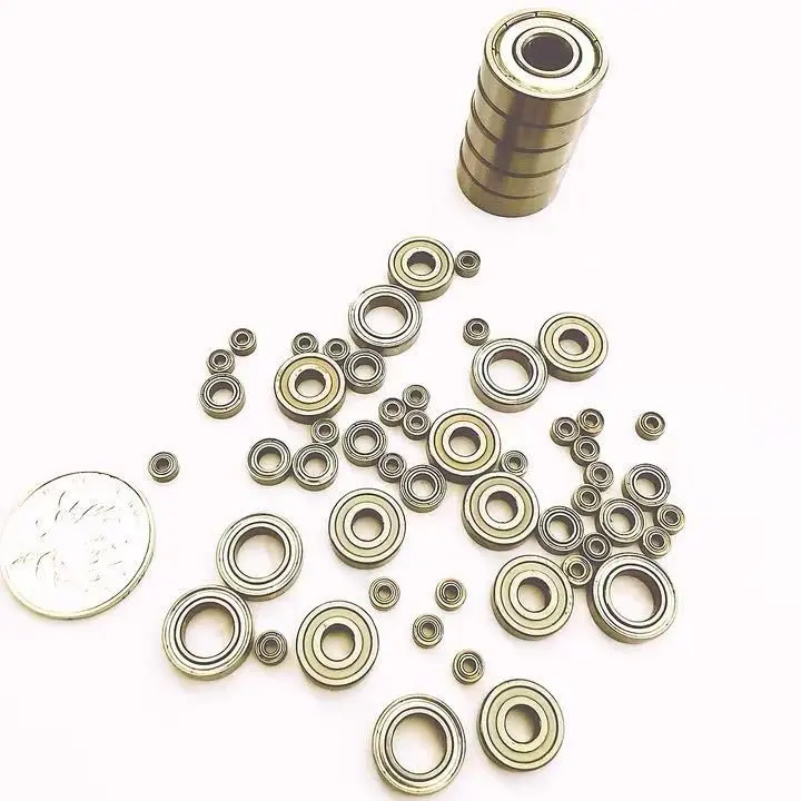 Vòng bi thu nhỏ, Cỡ Nhỏ Đường kính trong tốc độ cao, 608zz, Kích thước vòng bi: 1mm, 2mm, 3mm, 4mm, 5mm, 6mm, 7mm, 8mm, 9mm 4