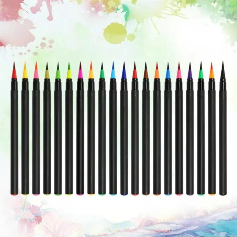 Watercolor Brush Pen Set, 5 Sets/1 Set Including 20pcs Watercolor Pen with 1 Count Watercolor Coloring Marker, Painting Watercolor Pen, Art Supplies Kit for Coloring