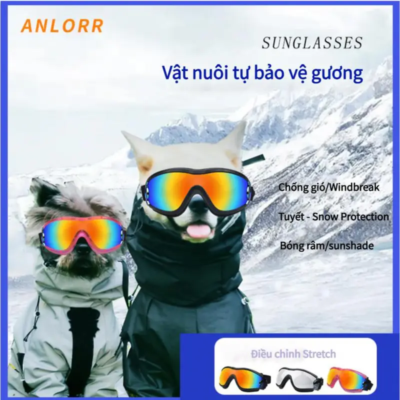 Kính Bảo Vệ Mắt Cho Chó Lớn - Chống Tia UV  & Siêu Nhẹ Chống Gió Bụi 1