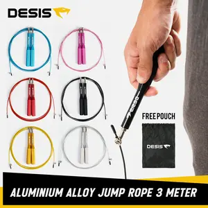 Tali Skipping Jump Rope Desis Alumunium Alloy 3 Meter Anti Kusut
