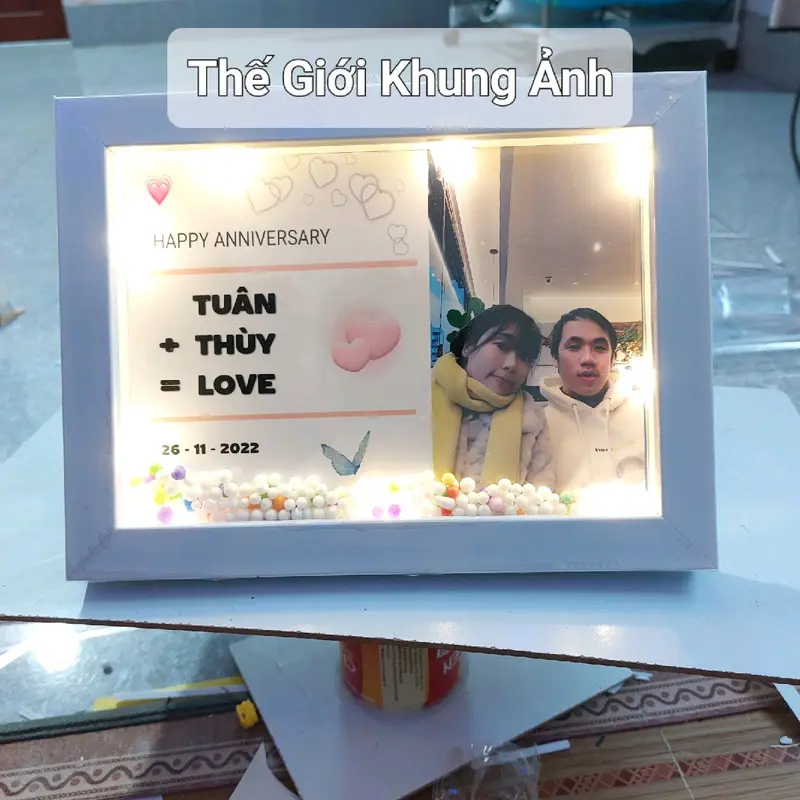 Khung Hộp 3D Sâu Lòng - Có Đèn Leb và In Ảnh Chủ Đề Theo Yêu Cầu Decor Khung Tranh Treo Tường Decor Phòng 1