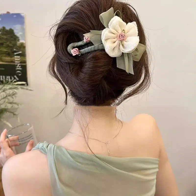 Lưới, Thiết Kế Siêu Thanh Lịch, Dành Cho Nữ,  Đuôi Vịt Miêu Tai Mèo Phong Cách Mori Ngọt Ngào  Cá Mập,  Chữ keptoc  longvu kept oct ieu thu kep  maidinhda  combo  vô  tri  lông   flat  hair  nhún  clip     siêu  khổng  lồ   hoa   bự kẹp  tóc kep  toc 6