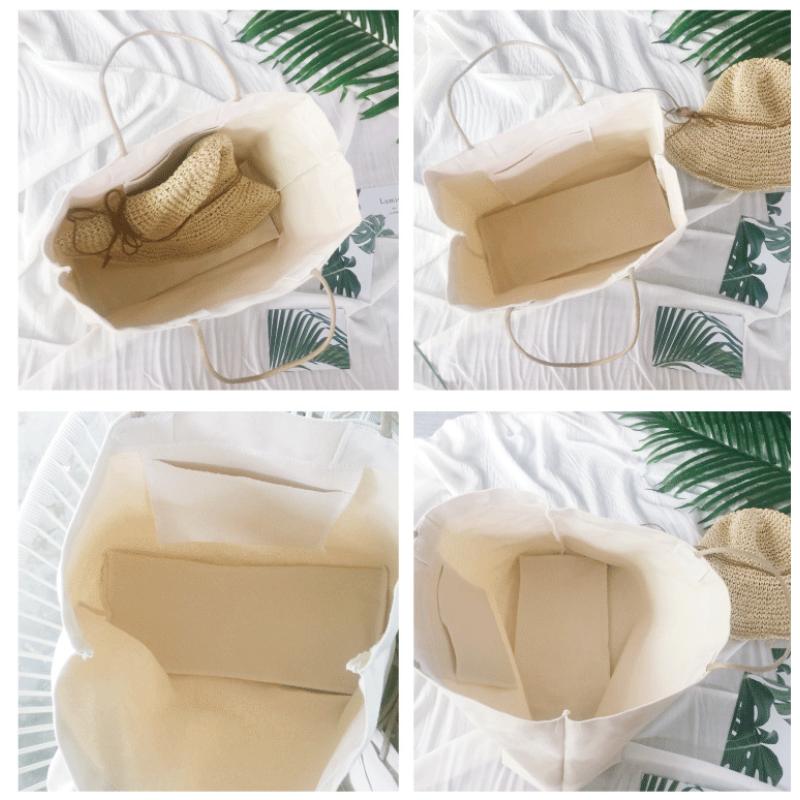 White Black Shoulder Bag Classic Canvas Books Storage Handbag Snap Fastener Tote Bolso Student Books Storage Bags Bolsa Femimina 1