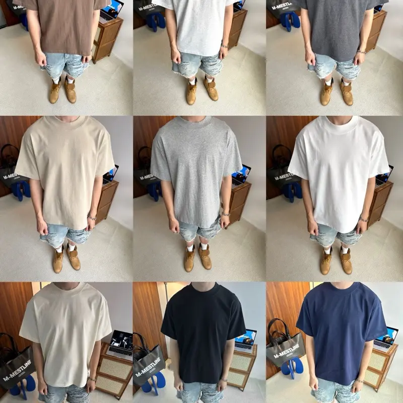 Áo thun trơn MME Basic form Boxy vải premium Cotton 2