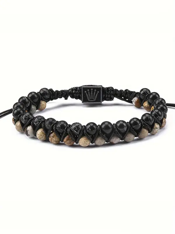 Stone Beaded Bracelet, Fashionable Jewelry for Men & Women, Trendy All-match & Exquisite Jewelry for Birthday Gift 2