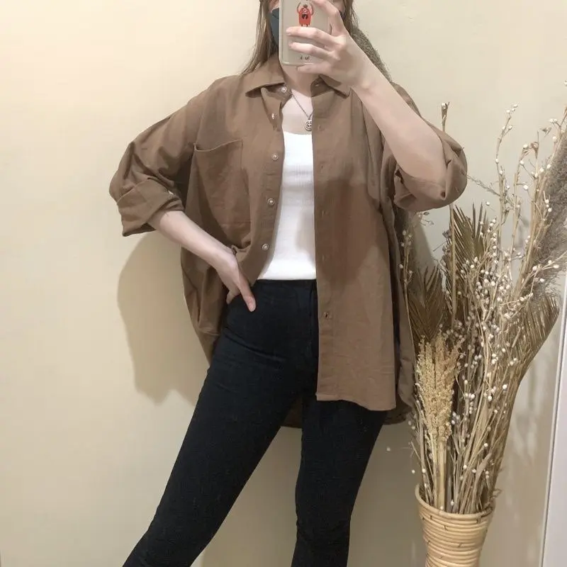 Kemeja Wanita Linen Oversize Olivia Shirt 3