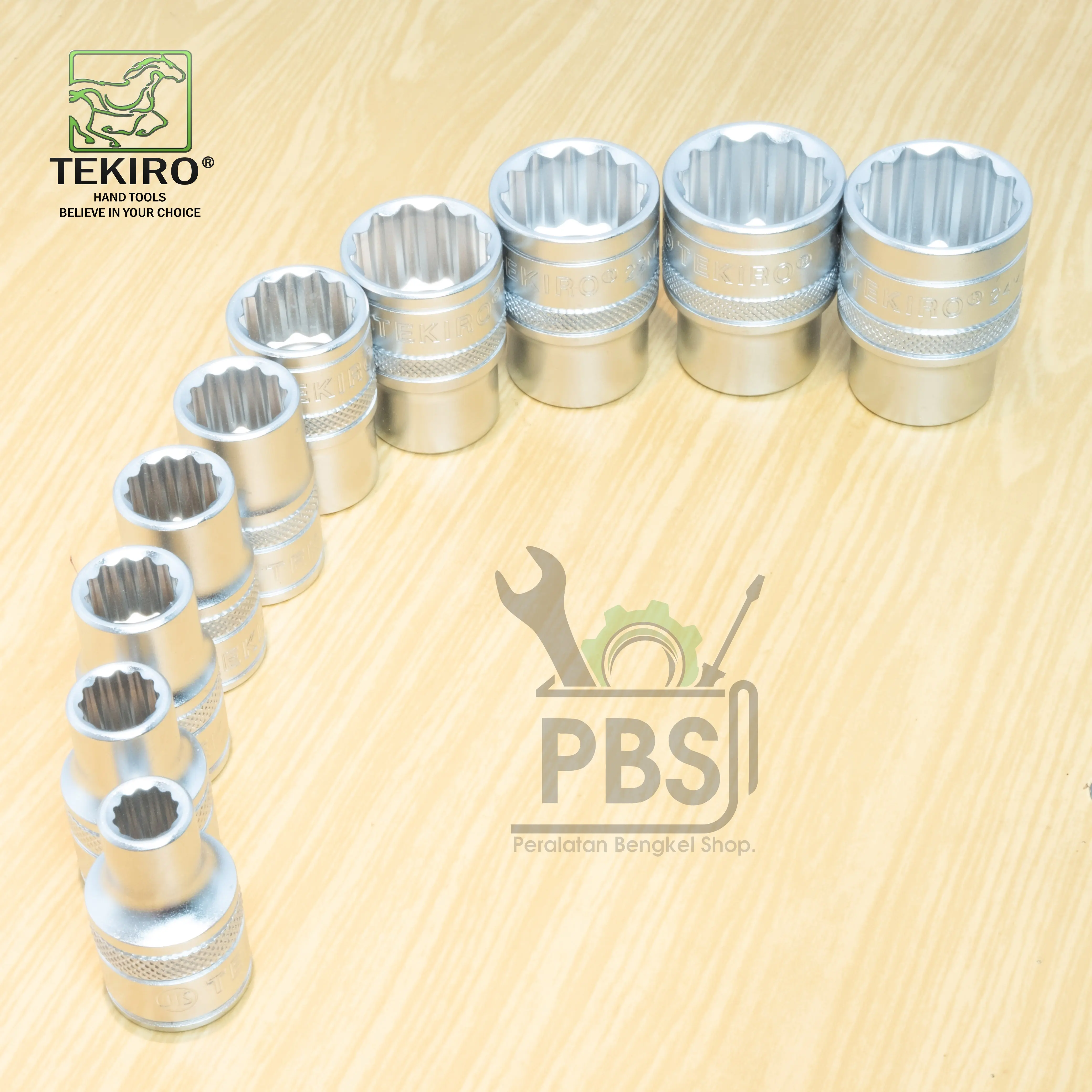 [Ukuran Pilih Sendiri] Mata sock 1/2" 12PT TEKIRO ORIGINAL . Kunci shock TEKIRO dijamin ORIGINAL.