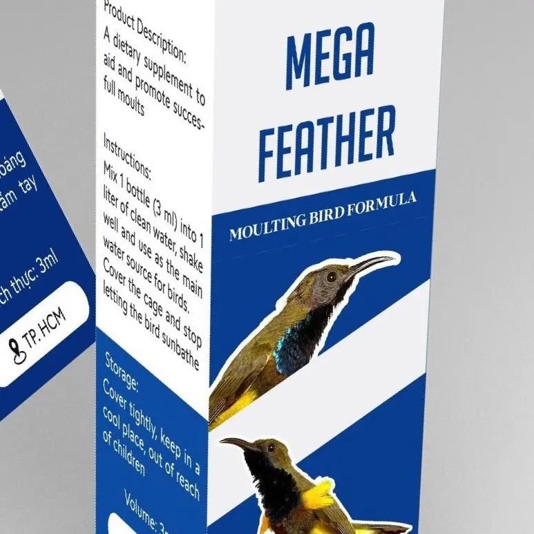 Combo 2 cám thay lông Thanh Nectar + 1 feather hỗ trợ thay lông dạng nước cho chim hút mật 1