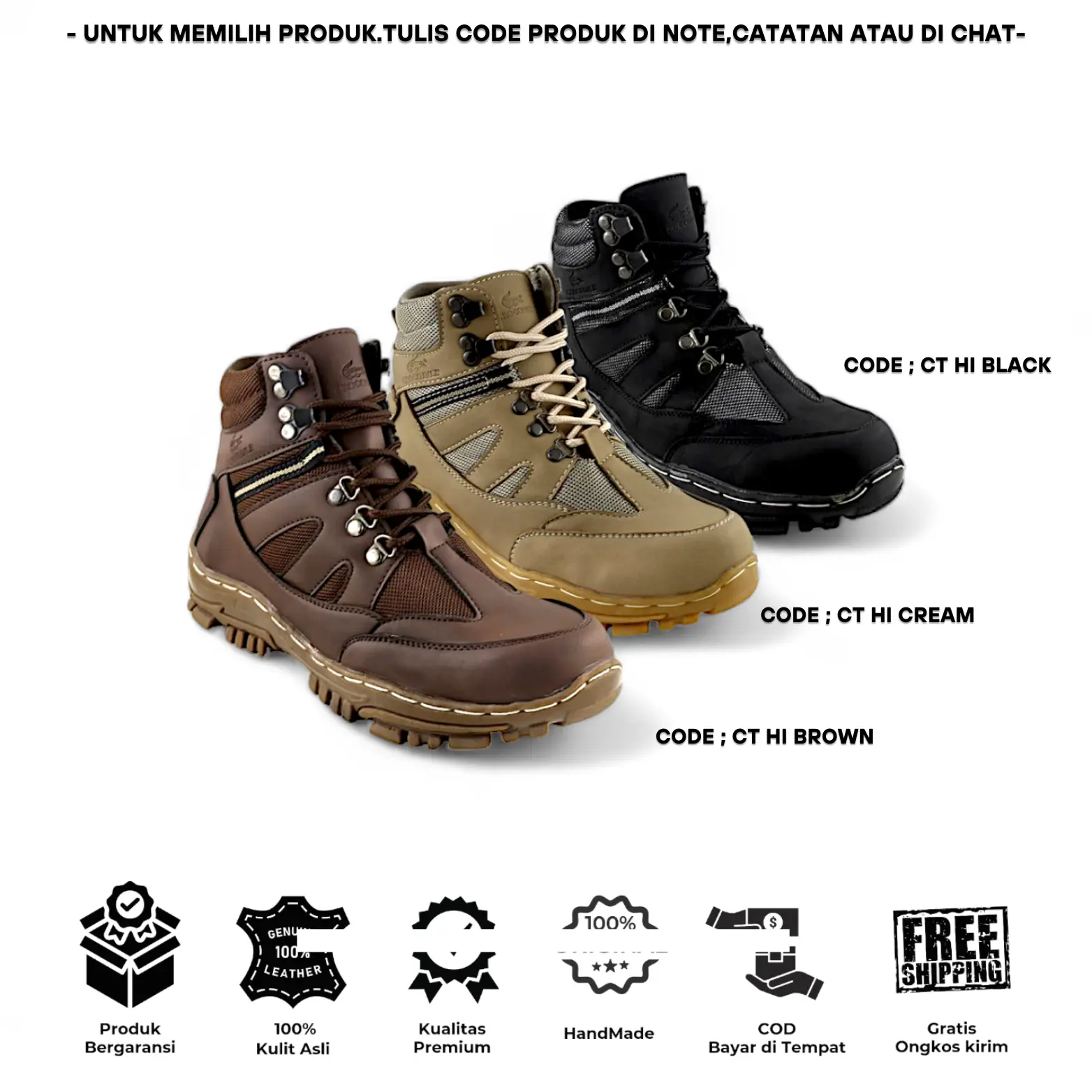 Sepatu Boots Safety Asli Kulit king Cheetah Arboo