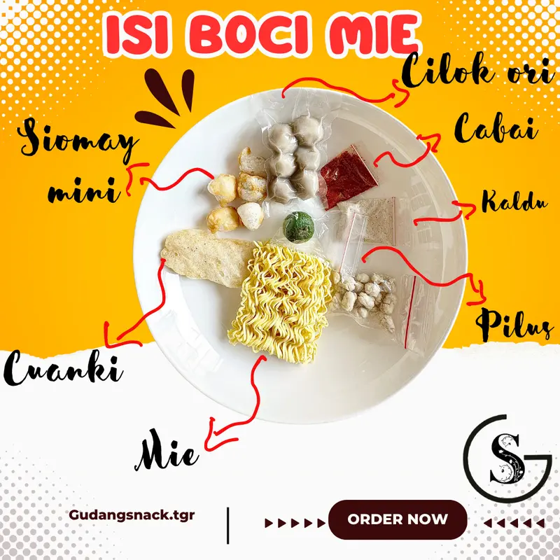 PAKET 10 BUNGKUS BASO ACI MIE HOTPOT INSTAN BOCI MIE KALDU KUAH Food Kuning Noodles Pedas Makanan 2