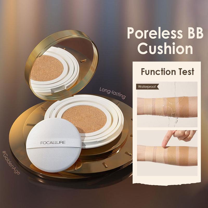 Kem Nền Đệm BB Không Lỗ Chân Lông, Focallure, Không Thấm Nước, Che Phủ Hoàn Toàn, Lớp Hoàn Thiện Lì Lâu Trôi, Mềm Mại, D9E7 4