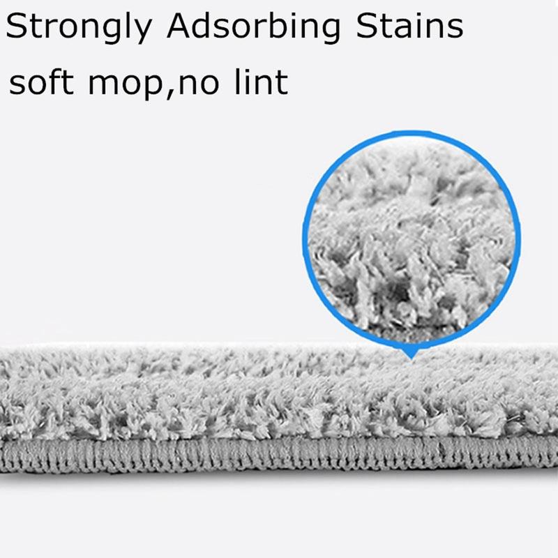 Product Introduction of Home Accessories Reusable Mop Head, 4pcs Cleaning Bulk Bundle Flat Mop Microfiber Cloth, Cleaning Products, Household Products Cleaning Bundles, Dry Wet Dual-purpose Button-type Cloth Cover 4