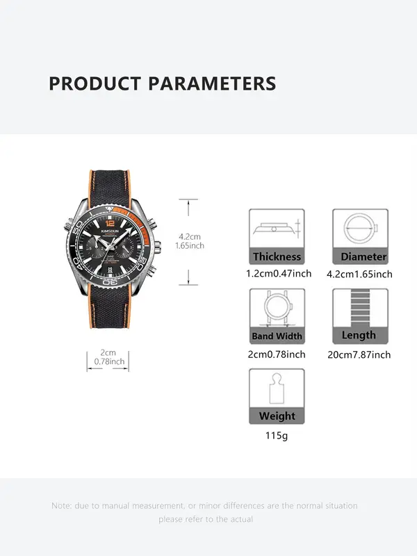 Men's Business Fashion Mechanical Watch, Casual Trendy Luminous Date Watch, Multifunctional Watch for Party, Daily Decor, Exquisite Watch for Birthday Gift with Box 1