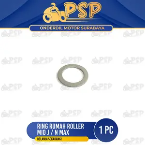 Ring Rumah Roller Mio J (Harga Per 1 PCS) - Ring Reng Plat Puli Pulli Puly Puley Polly Depan Diameter Dalam 16,5mm Yamaha Aerox 155 Fino Fi 125 Mio M3 Mio Soul GT Mio S Mio Z Soul 125 NMax N Max Xride Xeon