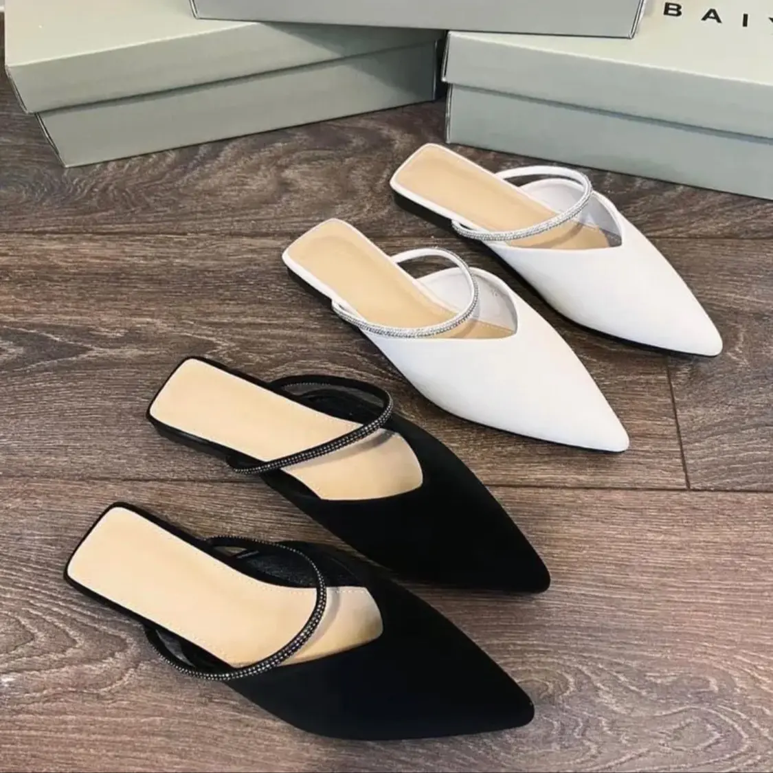 Sục bệt mũi nhọn hậu vuông có bigsize 35-45